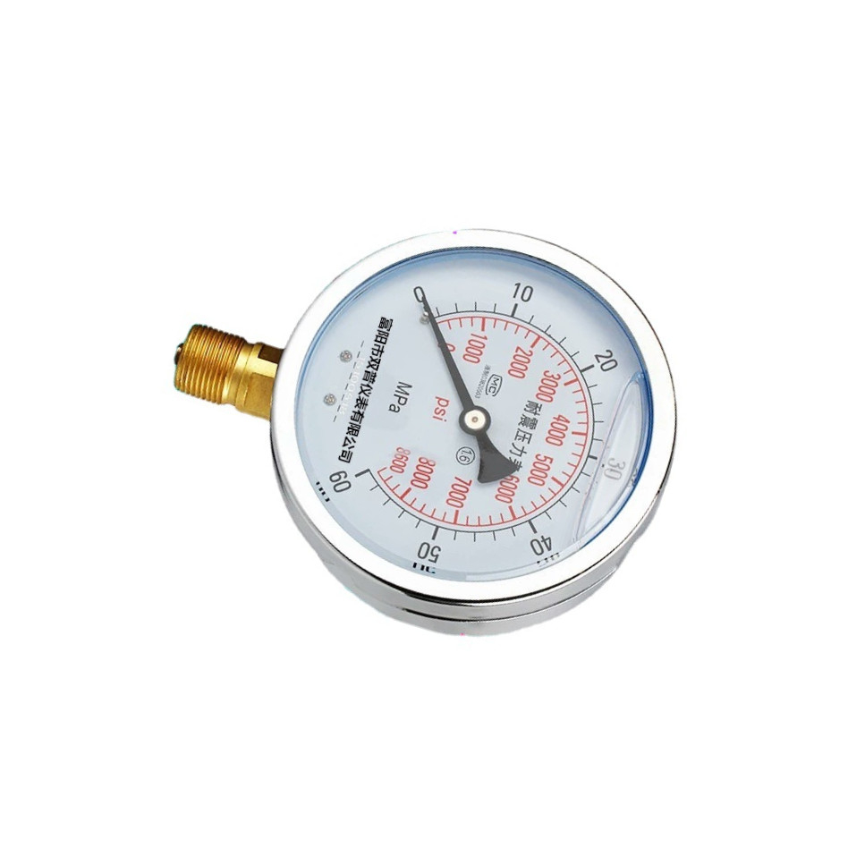 YN100径向耐震压力表 抗震油压/液压/气压/水压标准螺纹M20*1.5
